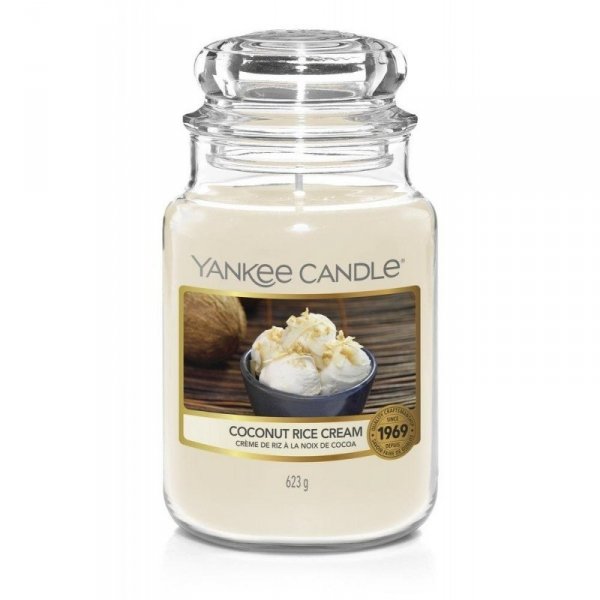 Świeca Yankee Candle Coconut Rice Cream - duży słoik