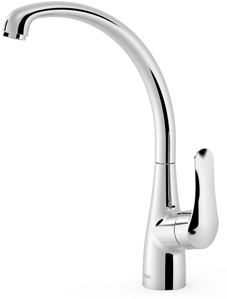 Darmowa Dostawa - Bateria kuchenna stojąca chrom Tres Cocina 21644710