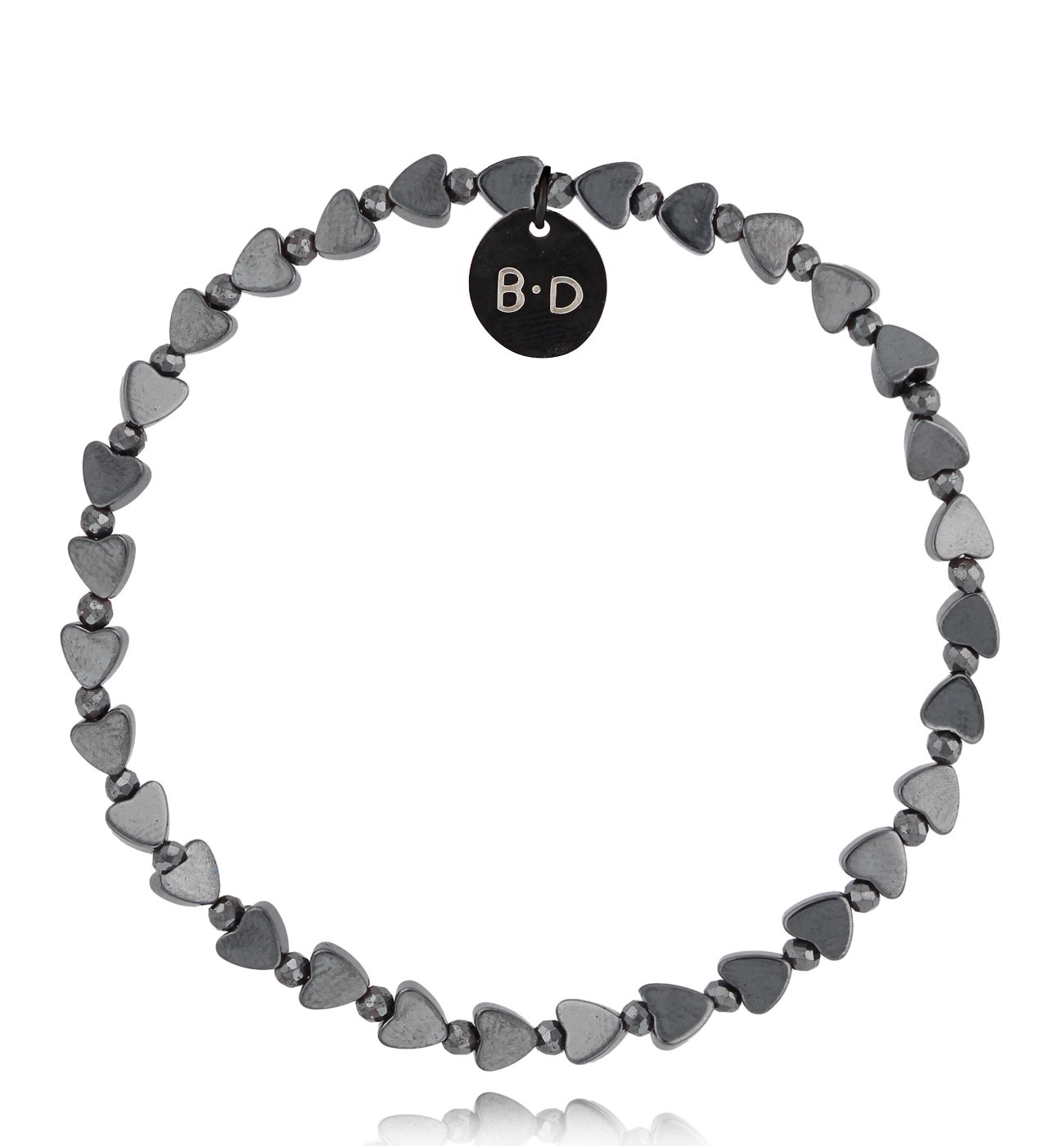 Bransoletka stalowa z hematytami Lollia BTW2484