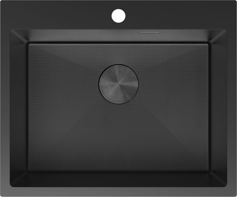 Zlewozmywak wpuszczany Mexen Solix czarny 600x500mm 1-komorowy 1 szt.