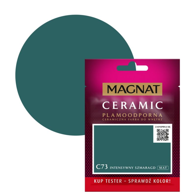 Tester farby Magnat Ceramic C73 intensywny szmaragd 0,03 l