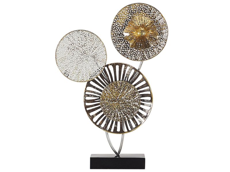 Figurka dekoracyjna Uranium Metal Boho Industrialny Srebrny 1 szt.