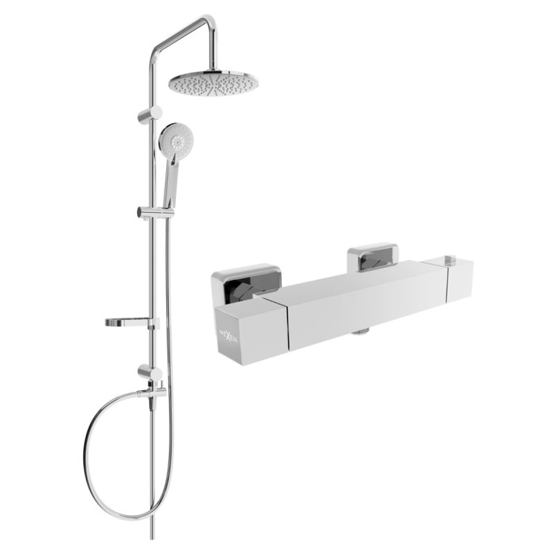 Zestaw prysznicowy Mexen Cube chrom 1 szt.