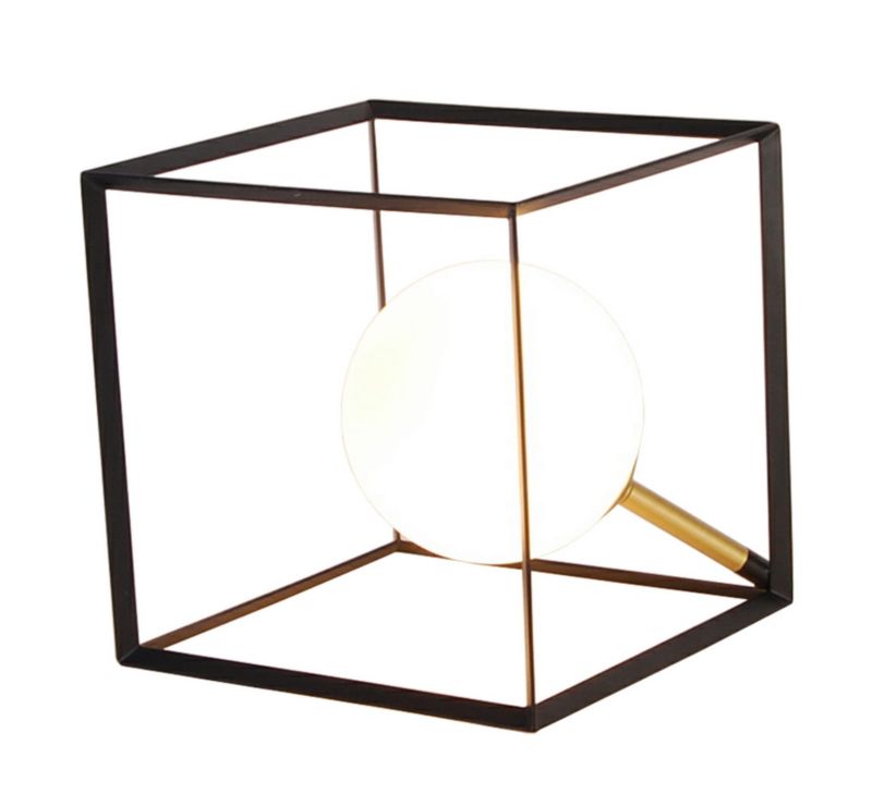 Lampka stołowa Candellux Weert czarno-biała 1 x G9 x 28W IP20 wym: 20 x 20 x 20 cm metal - 1 szt.