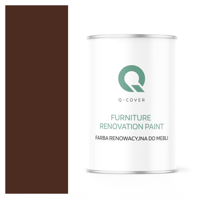 Farba Renowacyjna do Mebli Q-Cover Brązowy ciepły RAL8016 Mat 1L