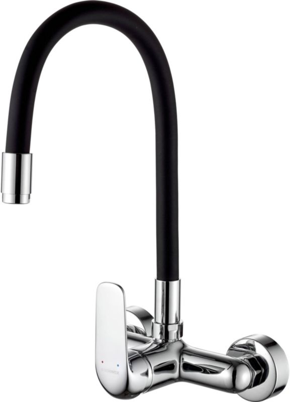 Bateria zlewozmywakowa ścienna Kuchinox Elza z elastyczną wylewką