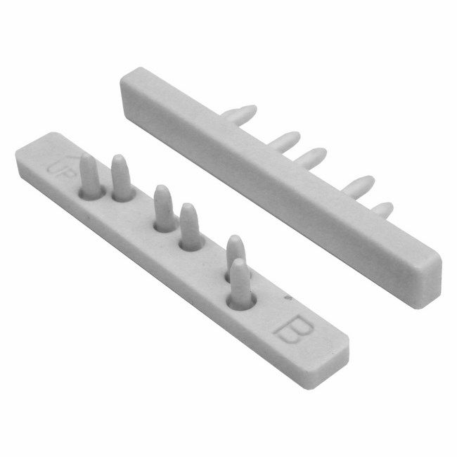 Zakończenie do szyny 2-torowej białe 2 szt.