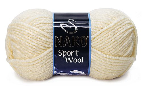 włóczka SPORT WOOL kolor: 4109 / kremowy