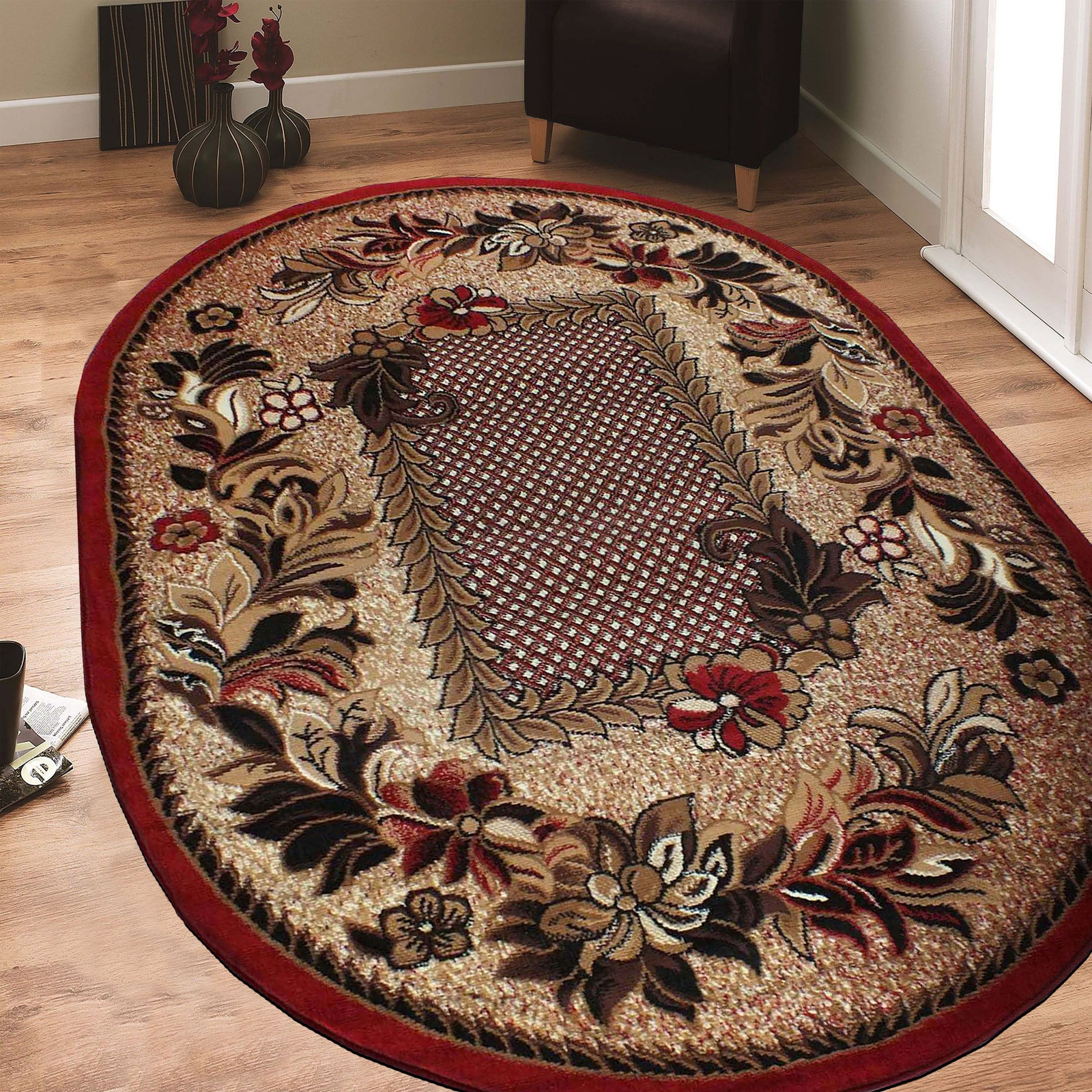 Dywan klasyczny owalny BCF Anto 01 - czerwony