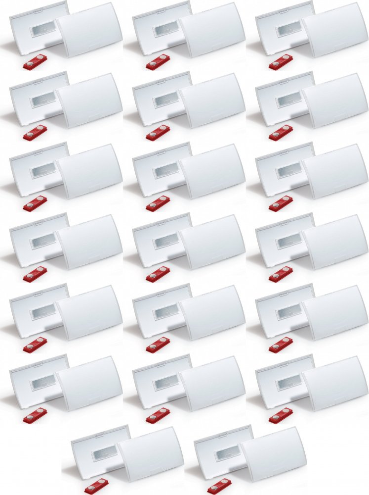 2x Identyfikator Durable Click Fold, z magnesem, 54x90mm, 10 sztuk