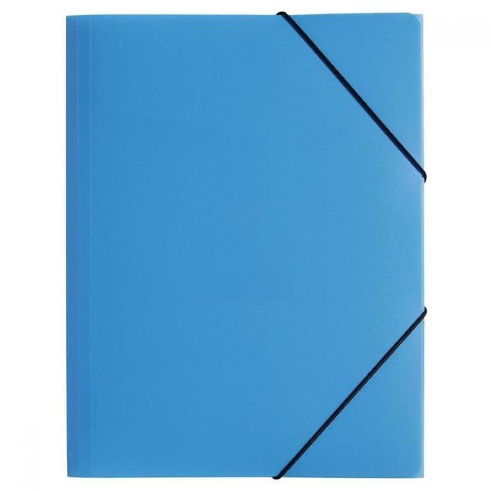 Teczka plastikowa z gumką Pagna, A4, 3 skrzydłowa, jasny niebieski
