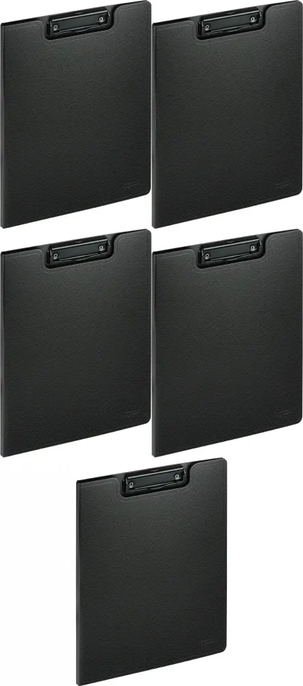 5x Clipboard Grand NOTOdesk GR-2202, z okładką, czarny