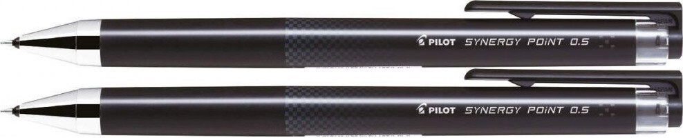 2x Długopis żelowy Pilot, Synergy Point, 0.5mm, czarny