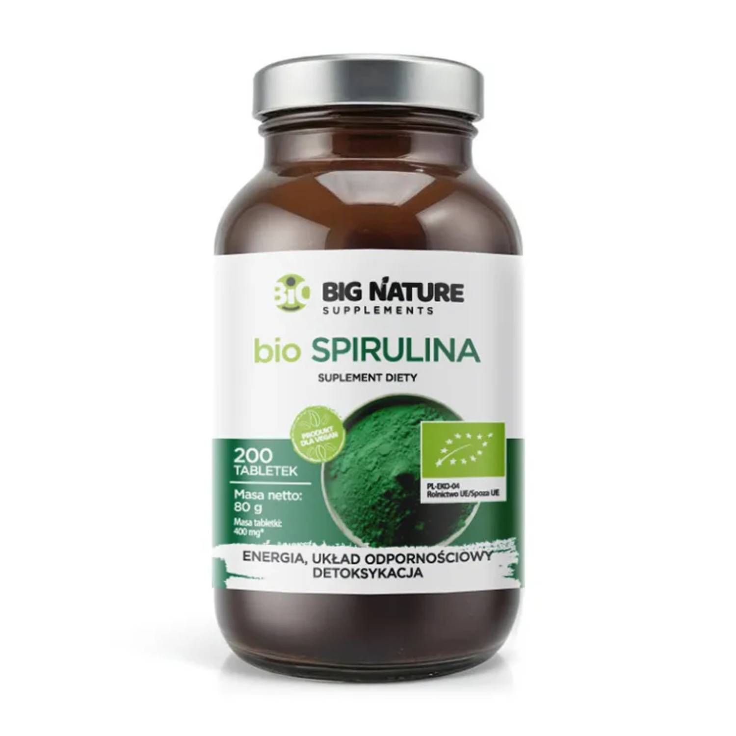 Big nature bio spirulina, 200 tabletek