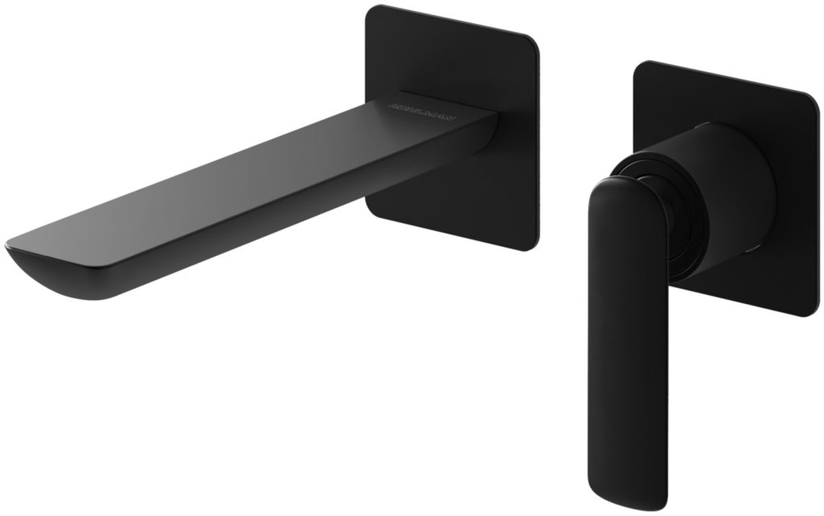 Kohlman Experience Black bateria umywalkowa podtynkowa czarny mat QW180EB