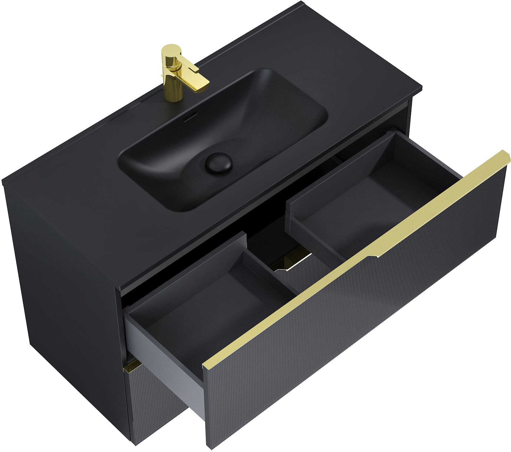 Elita Skappa umywalka 100,8x46 cm prostokątna meblowa black matt RE041003067160