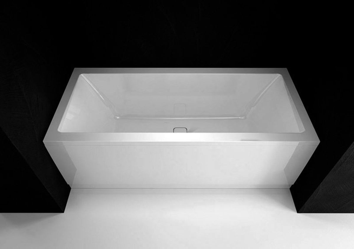 Polysan Plain Nika obudowa do wanny 180 cm frontowa wnękowa biała 72543