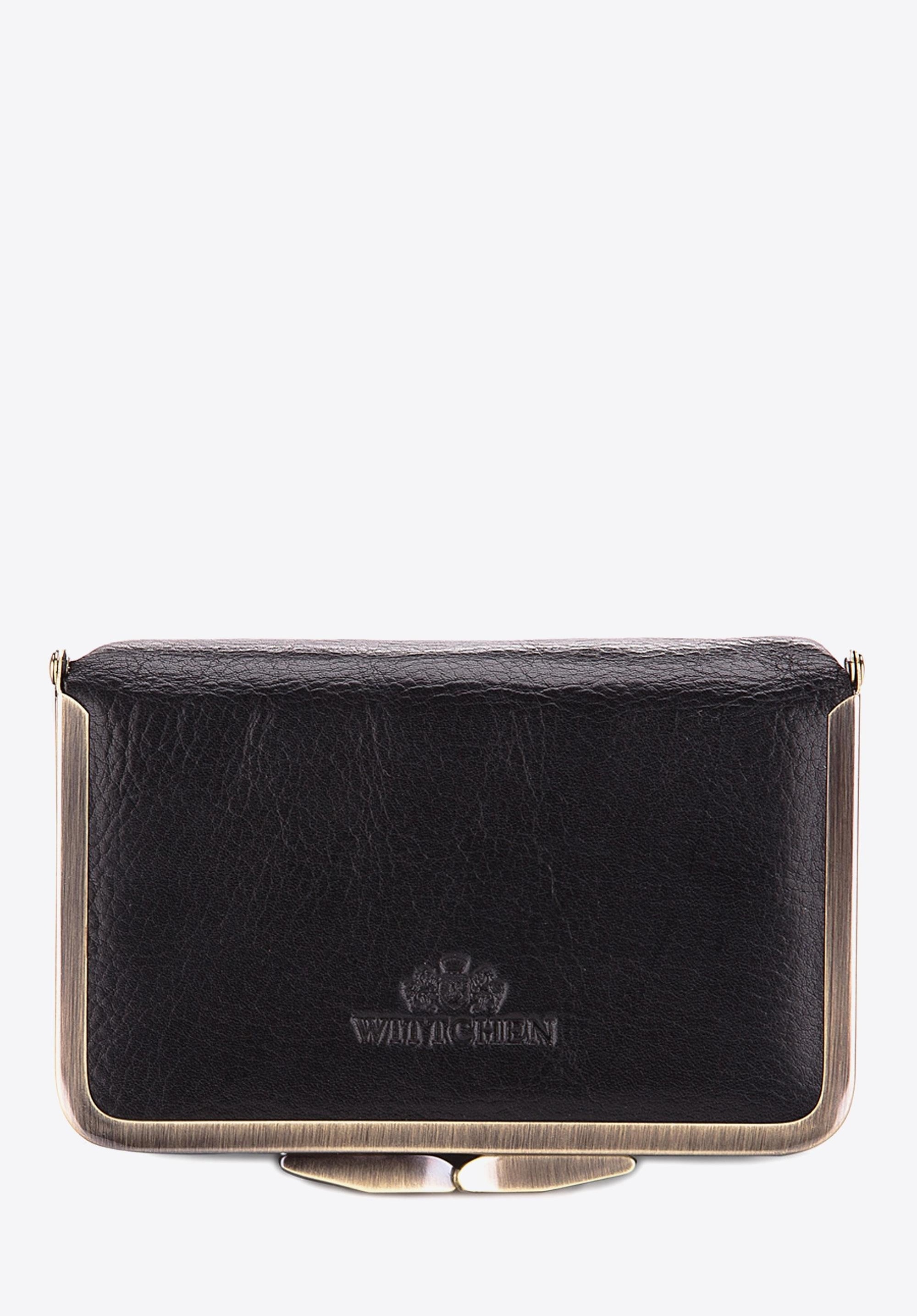 Kosmetyczka skórzana na bigiel czarna