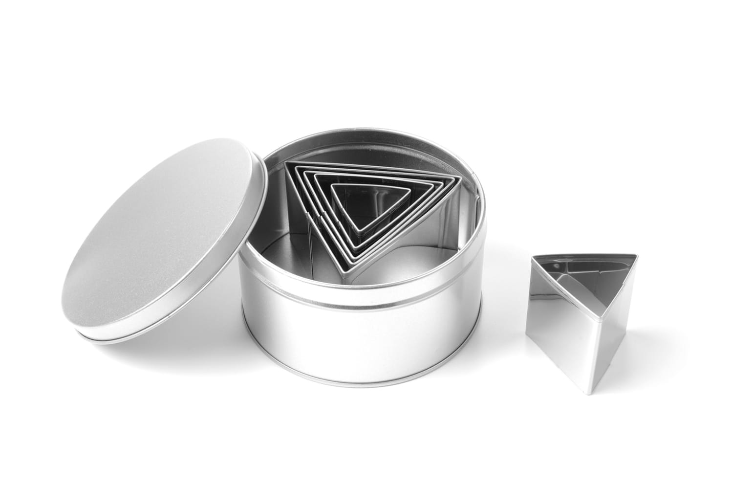 Wykrawacze, foremki do wycinania - trójkąty 6 szt