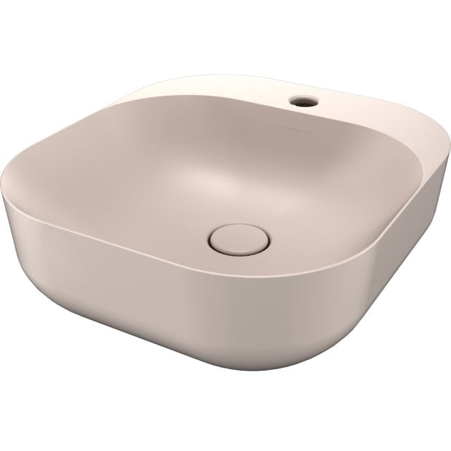 SDR CERAMICHE Umywalka nablatowa POOL 3 ROSA 47x42 z korkiem R.K3