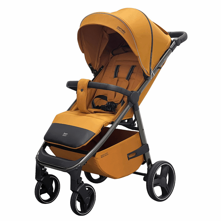 Carrello Bravo Plus - wózek spacerowy do 22 kg-Amber Orange Black Chrome