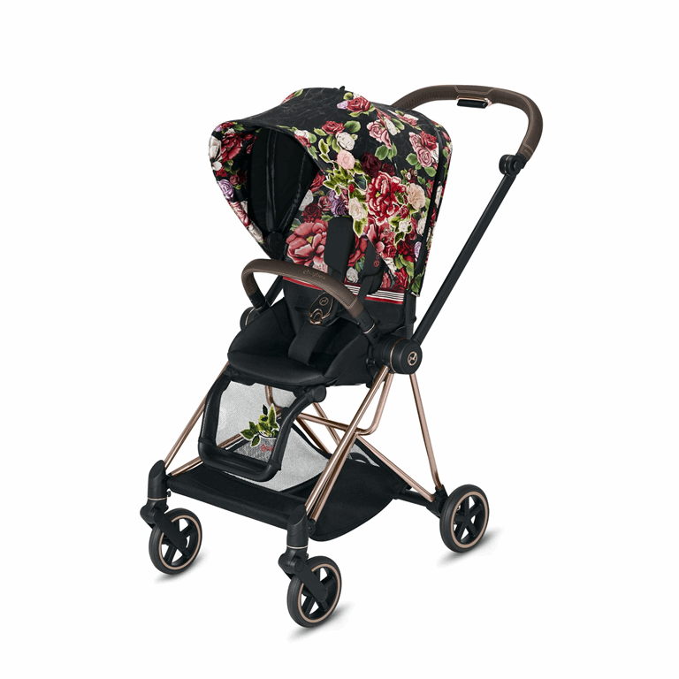 Cybex, Mios 2.0 - wózek spacerowy klasy Premium-Spring Blossom Dark-Matt Black