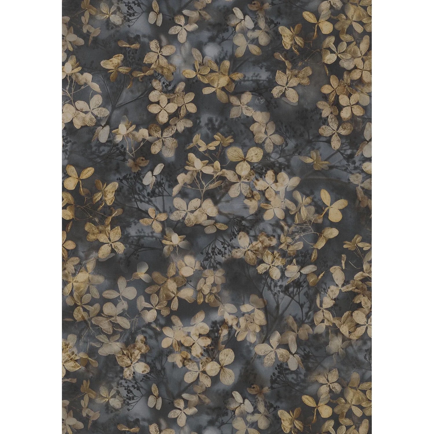 Tapeta winylowa na flizelinie pastelowe listki granat