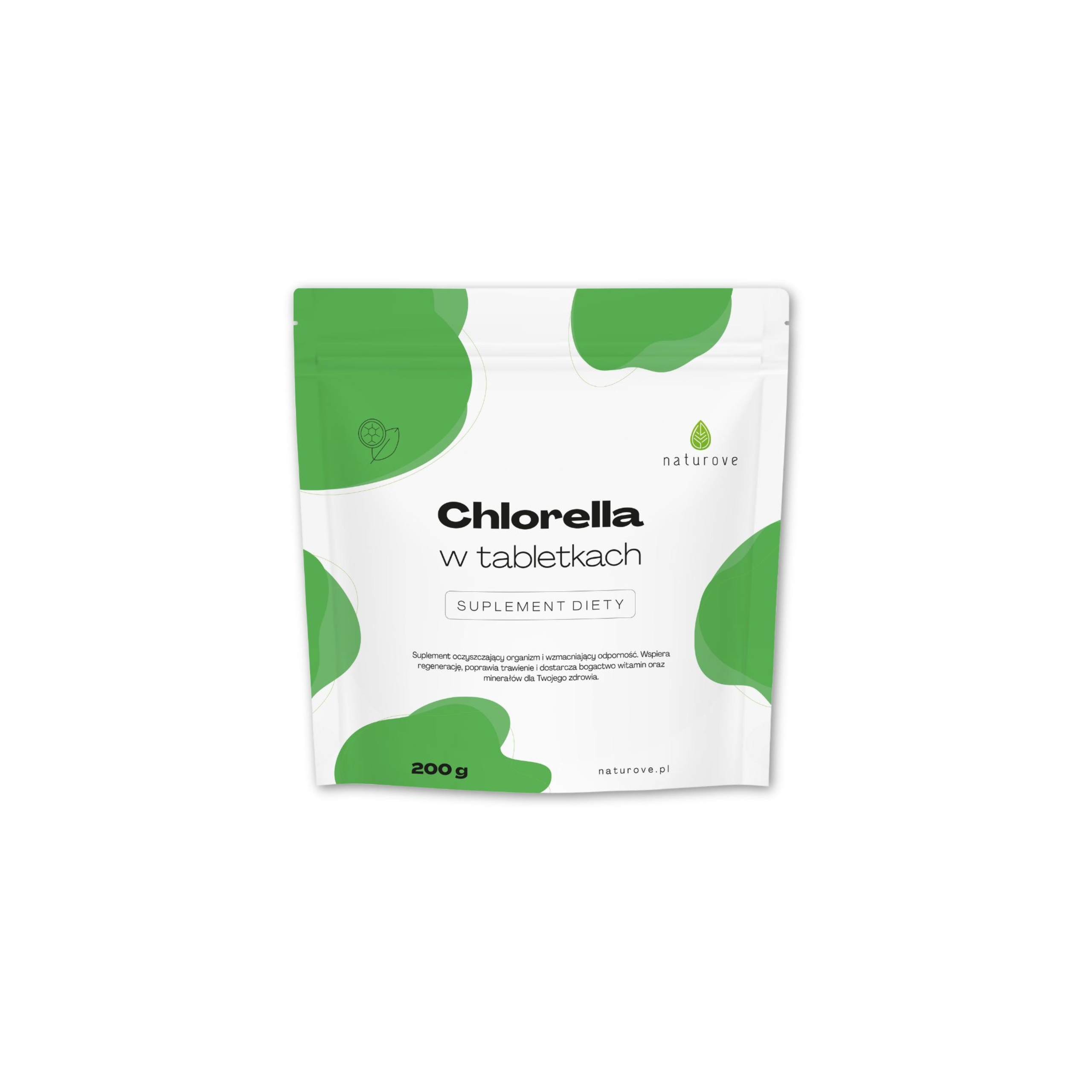 Naturove - chlorella, tabletki, 200 g