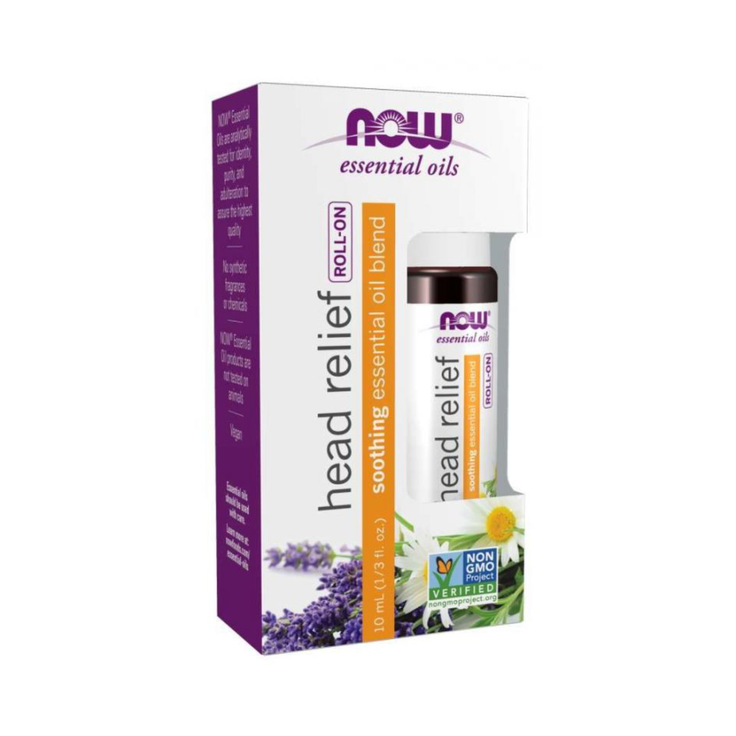 Now foods - olejek head relief blend roll-on, 10 ml