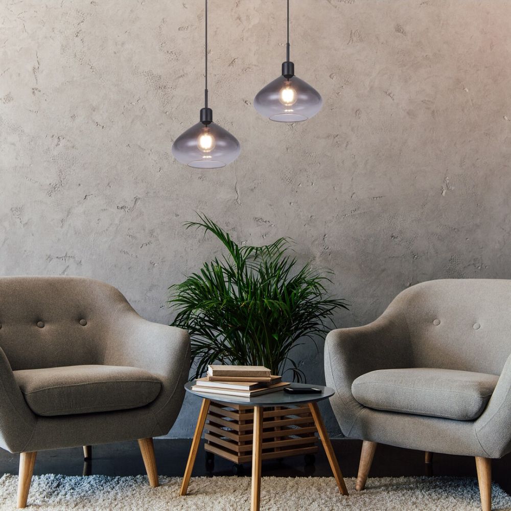 Rabalux Dvora lampa wisząca 1x40W czarny mat 72021