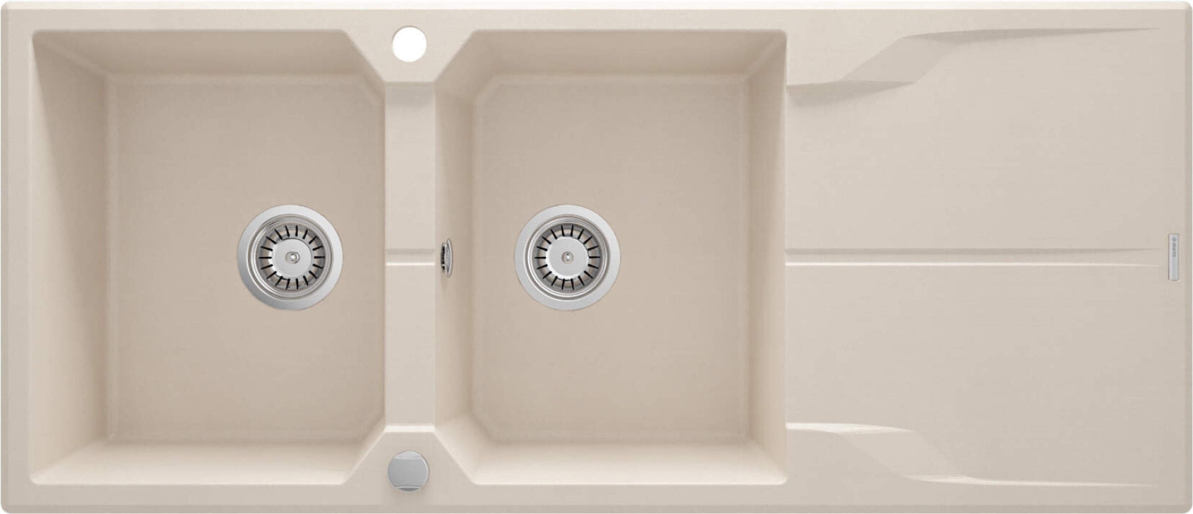 Deante Andante zlewozmywak granitowy 116x50 cm beżowy ZQN_5213