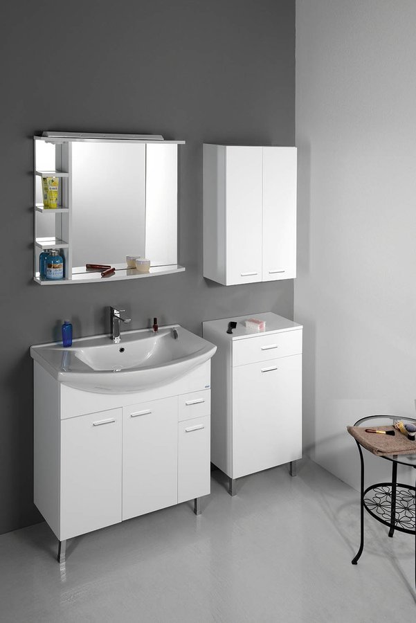 Aqualine Zoja szafka 81 cm podumywalkowa wisząca biała 51083A