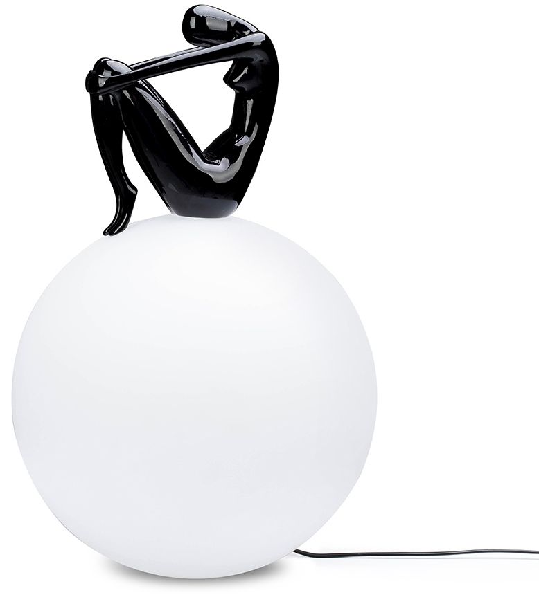 Moosee Uomo lampa stojąca 1x40 W biała-czarna MSE1501100432