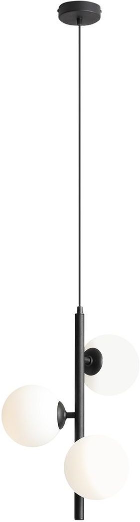 Aldex Fin lampa wisząca 3x10 W czarna 1120E1_S