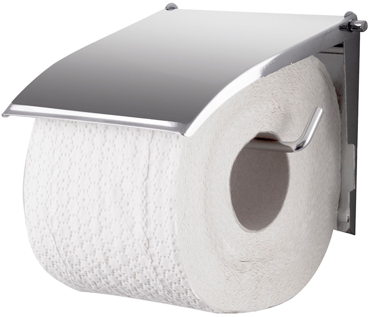AWD Interior uchwyt na papier toaletowy z pokrywą chrom AWD02091777