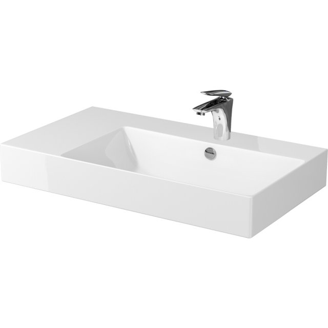 Umywalka meblowa INVERTO 80 lewa z logo K671-040-PT