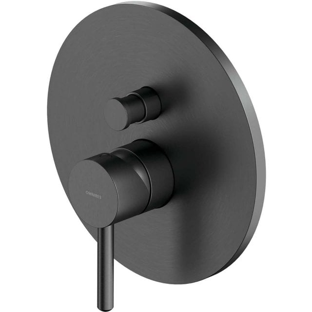 OMNIRES Bateria prysznicowo-wannowa Y podtynkowa grafit szczotkowany