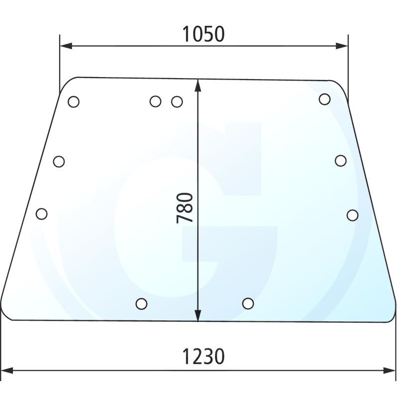Szyba przednia CASE 440 940 521018
