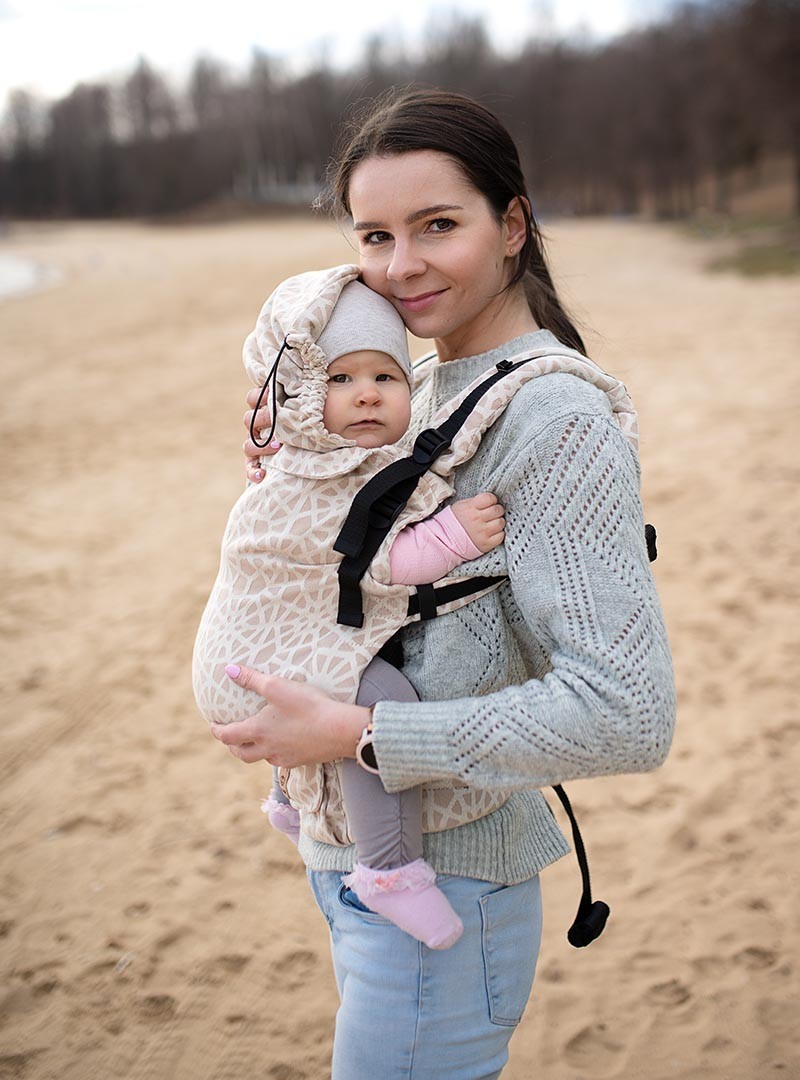 Nosidełko regulowane Grow Up Wrap: Sand Cobweb Summer