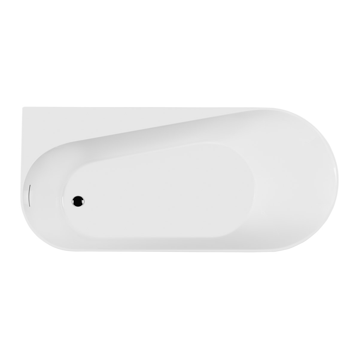 Darmowa Dostawa - Wanna wolnostojąca 170x78 cm owalna biała Ksuro 04 32008000