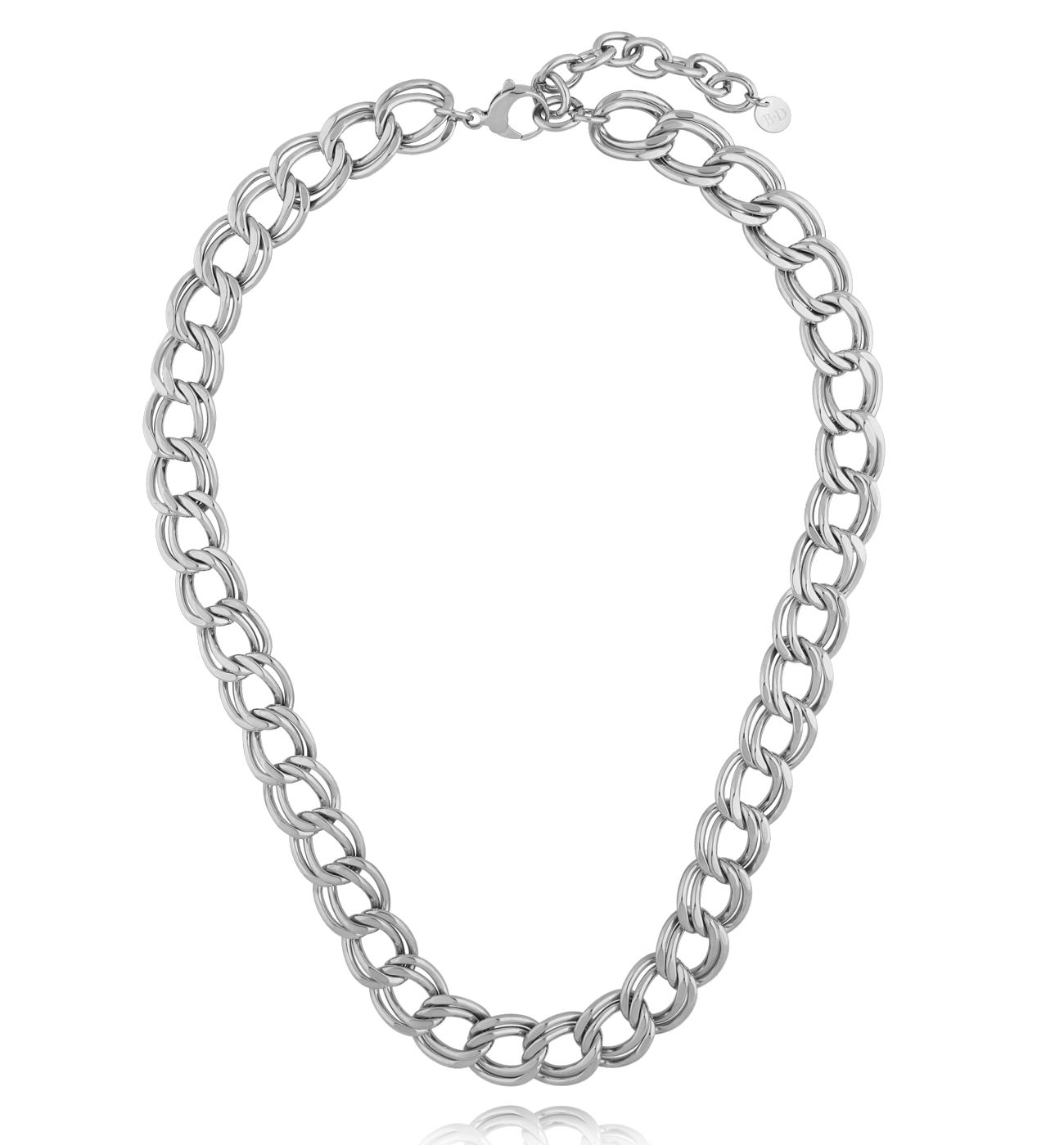 Naszyjnik – srebrny łańcuch o podwójnych ogniwach NEA0046 - By Dziubeka