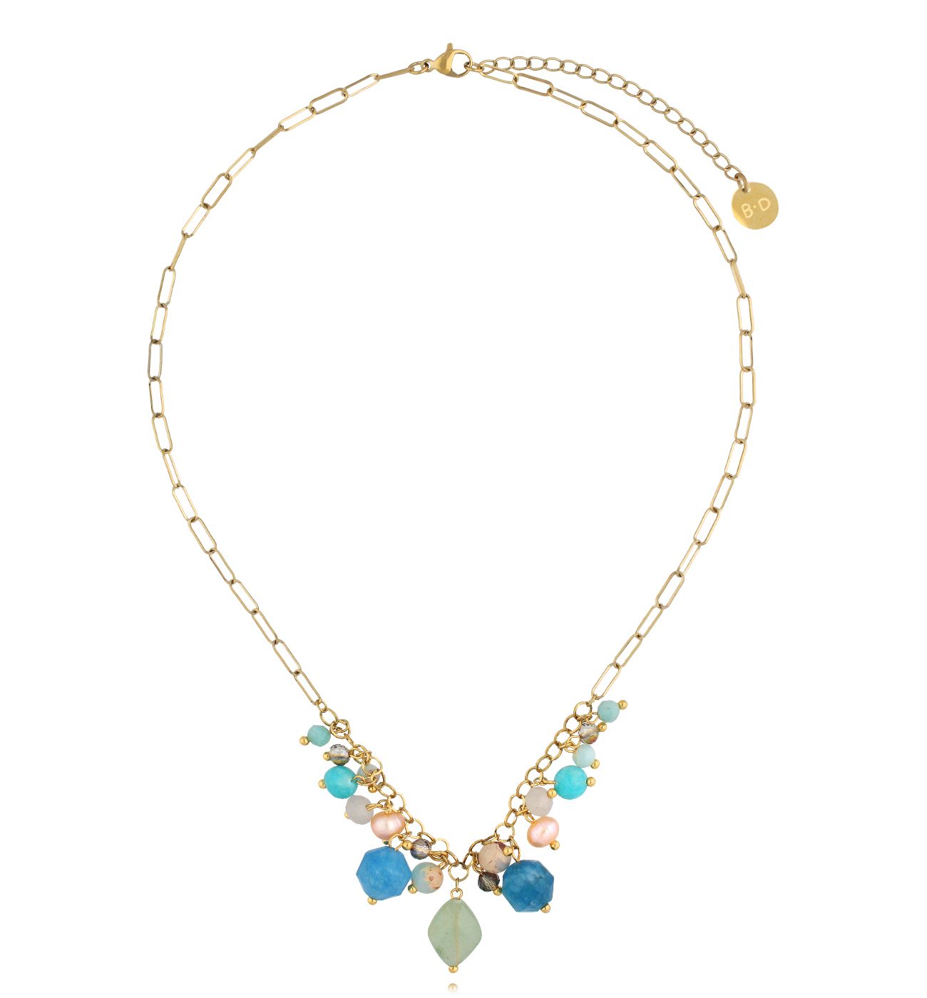 Naszyjnik z kamieniami niebieski Island Elegance - By Dziubeka