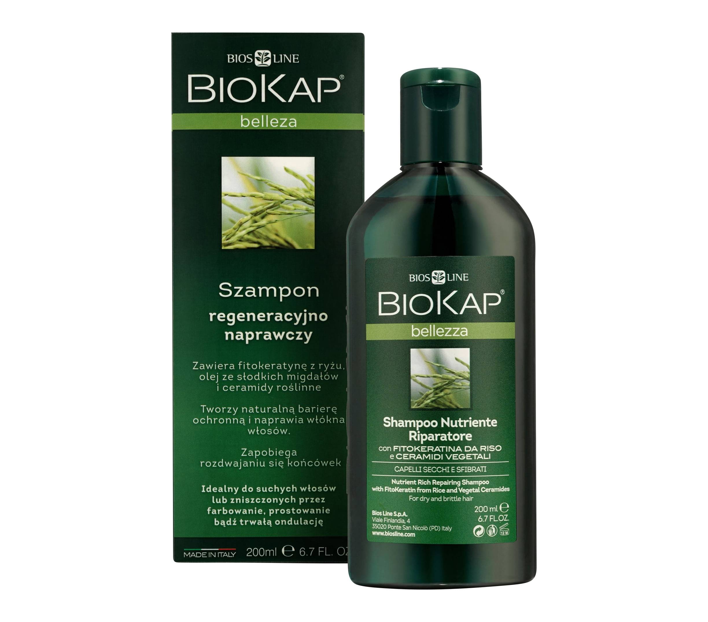 Biokap Bellezza Szampon Regenerująco – Naprawczy, 200ml