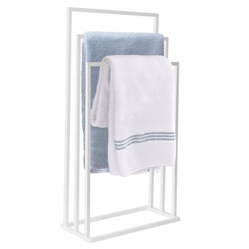 Stojak na ręczniki Rodeno 3 ramiona biały 1 szt.