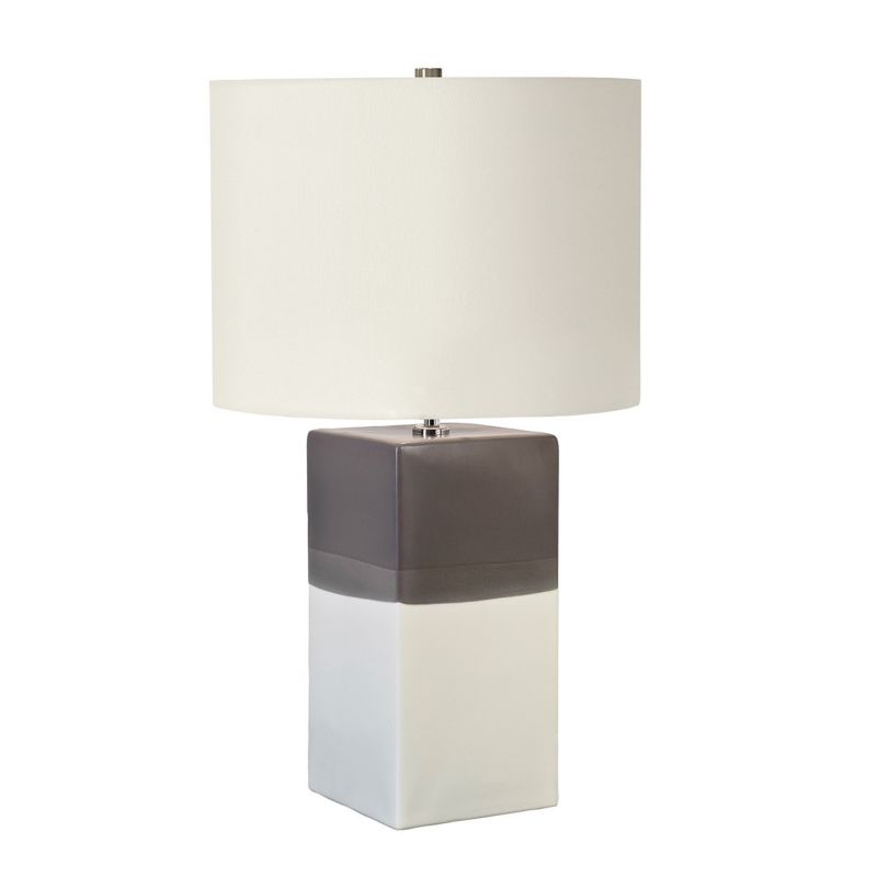 Lampa stołowa Elstead Alba kremowo-szara 1 x E27 x 60W IP20 wym: 60 x 36 x 16 cm ceramika - 1 szt.