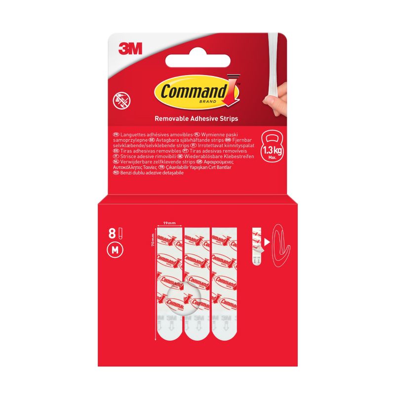Paski wymienne 3M Command średnie 8 sztuk