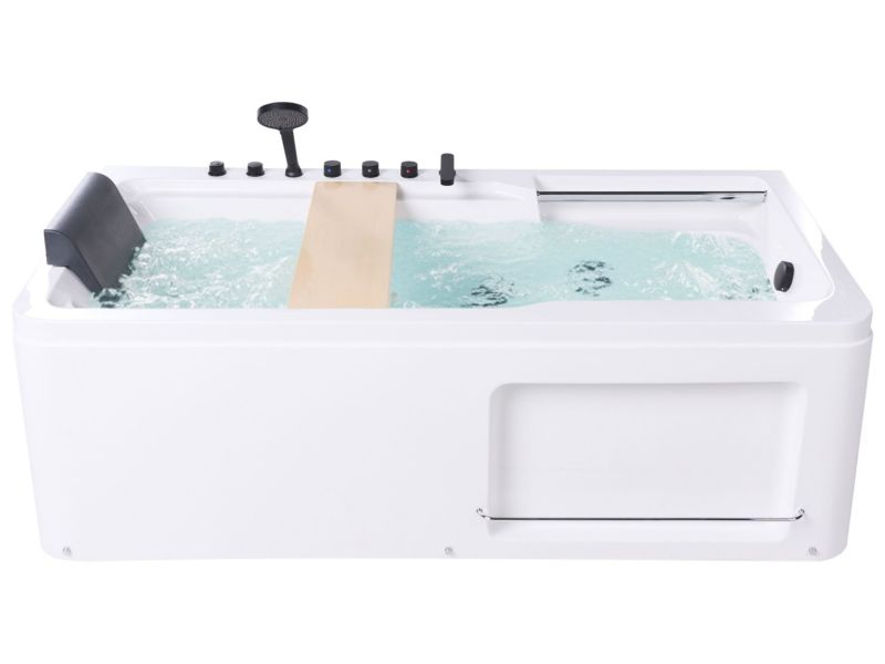 Wanna narożna z hydromasażem Camalu 180 x 86 cm Biały 1 szt.