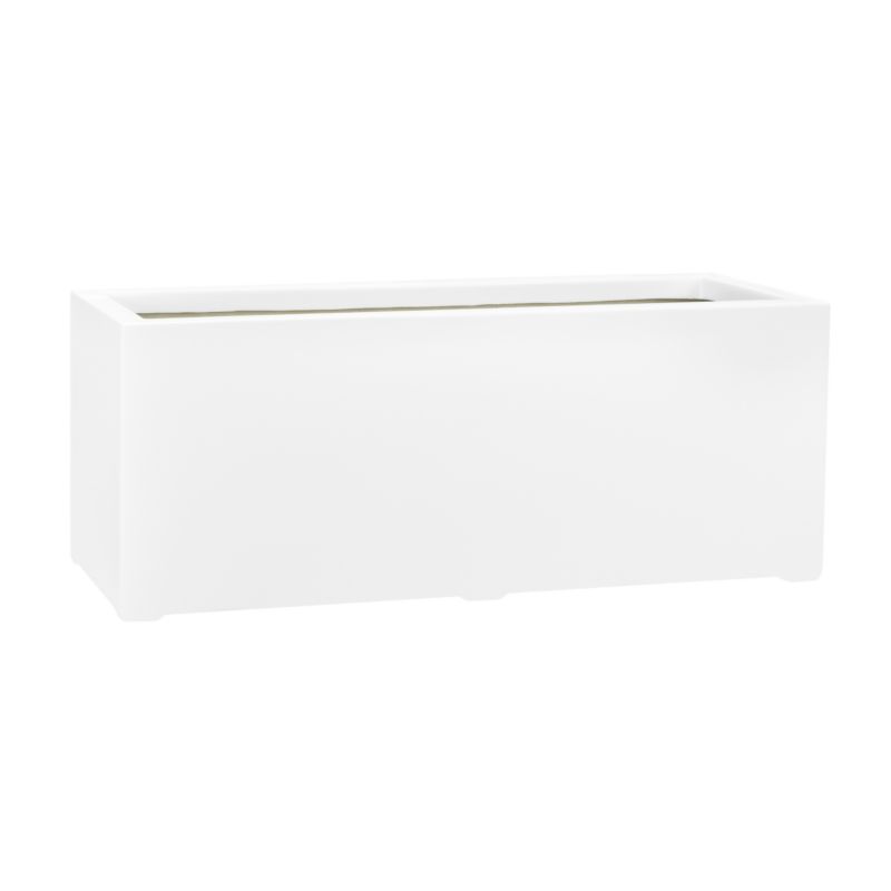 Doniczka Z Włókna Szklanego Na Taras Do Domu Zadora D913B biały Mat 1 szt