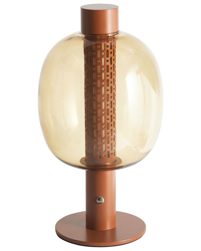 Bezprzewodowa lampa stołowa LED Bojo Ze ściemniaczem Metal Brązowy 1 szt.