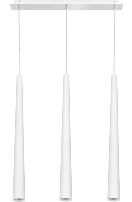 Lampa wisząca Nowodvorski Lighting Quebeck 0490 biała tuby 3xGU10 x 35W 1 szt.